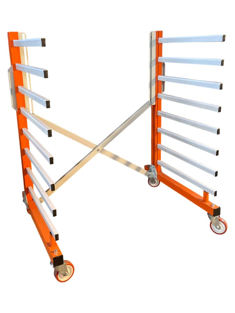 柱間隔を調整できる移動式カンチラック（スライドバーラック）STRETCHシリーズ